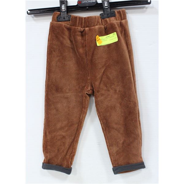 INFANT BOY SIZE 24 MONTHS BROWN PANTS