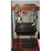 Image 1 : BIRDCAGE 19"X19"X27" & STAND 22" HIGH