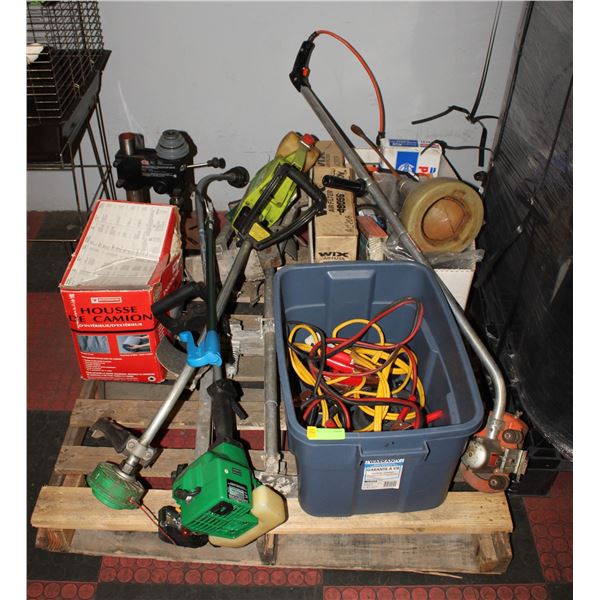 PALLET OF MISC. ESTATE TOOLS