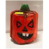 Image 1 : BUCK TOOTH CHAINSAW CARVED WOODEN PUMPKIN