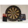 Image 1 : DART BOARD SOLD WITH NEW DARTS