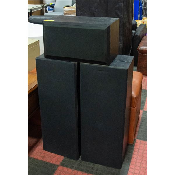 3 SPEAKERS 2 X 3 WAY + SUMMIT SUBWOOFER NO CORDS
