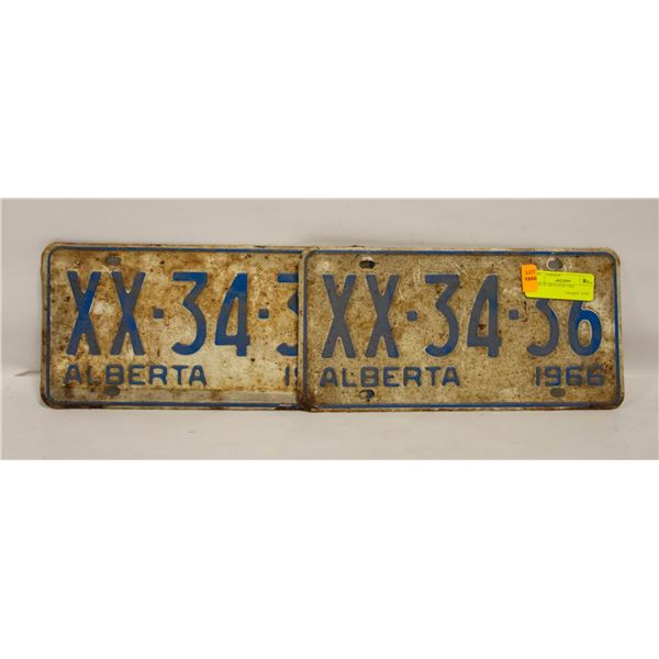 PAIR OF AB PLATES 1966