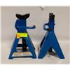 Image 1 : PAIR OF POWERFIST 2 TON JACK STANDS