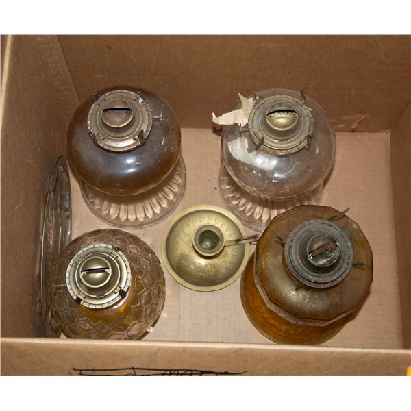 BOX OF VINTAGE LANTERNS