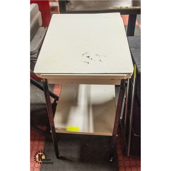 VINTAGE METAL TABLE 20X16X30 INCH & ALL PURPOSE