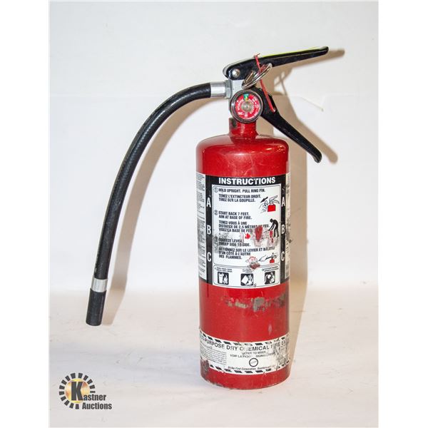 FULLY CHARGED FIRE EXTINGUISHER