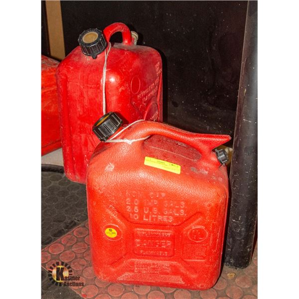 TWO 2.5 GAL JERRYCANS