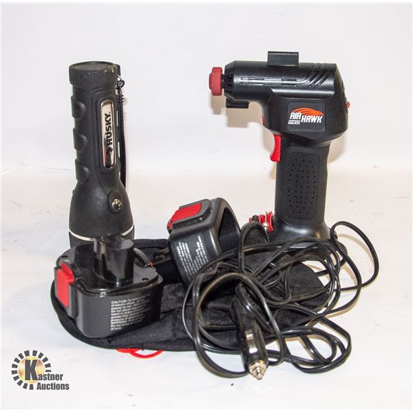 AIR HAWK PRO 12V/ BATTERY AIR PUMP, HUSKY