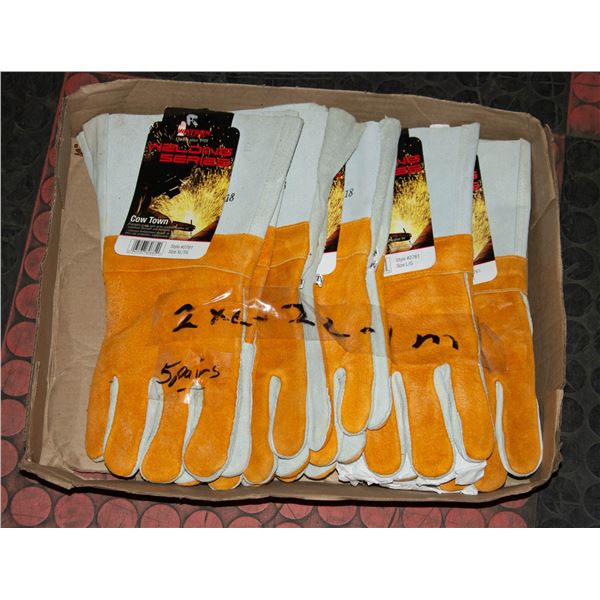 5 PAIRS NEW WATSON WELDERS GLOVES