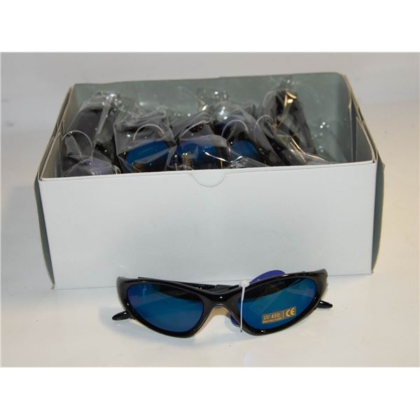 12 BRAND NEW PAIRS OF SPORTS SUNGLASSES TOGETHER