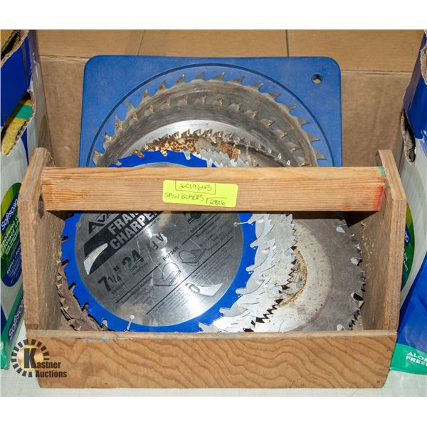 TRAY OF SAWBLADES