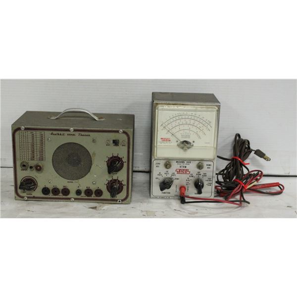1CS VINTAGE SIGNAL TRACER, EICO VOLTMETER