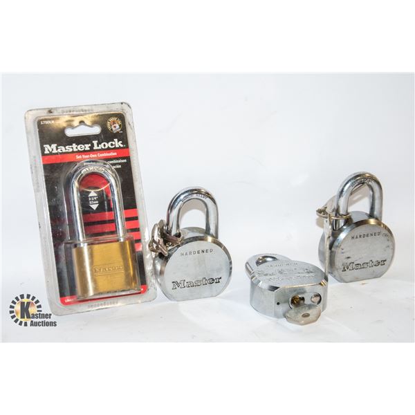 BOX W/4 MASTER LOCK HARDENED STEEL