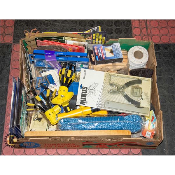 TRAY OF ASSSORTED HARDWARE