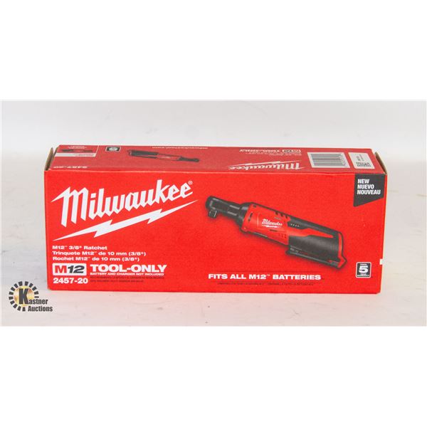 NEW MILWAUKEE M12 CORDLESS 3/8 RACTHET