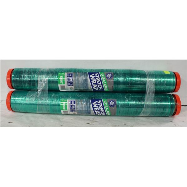 2 ROLLS 1000FT X 30 INCHES EACH STRETCH WRAP
