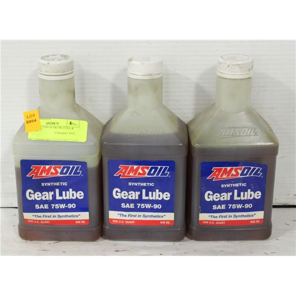 3 AMSOIL 75/90 GEAR OIL FULL & PARTIAL