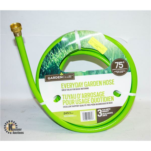 NEW GARDEN CLUB 75FT GARDEN HOSE