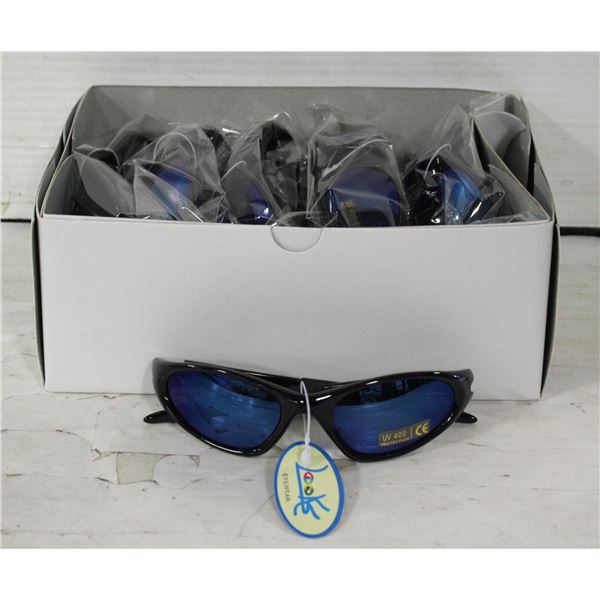 12 BRAND NEW PAIRS OF SPORTS SUNGLASSES TOGETHER