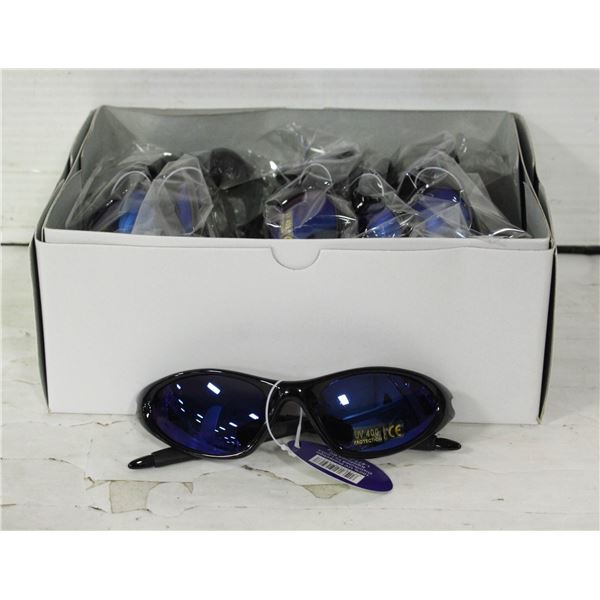 12 BRAND NEW PAIRS OF SPORTS SUNGLASSES TOGETHER