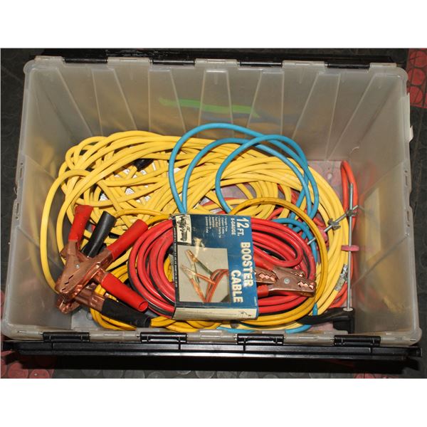 TOTE OF EXTENSION/BOOSTER CABLES