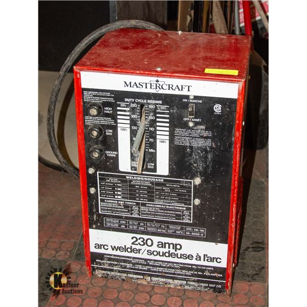 MASTERCRAFT ARC WELDER