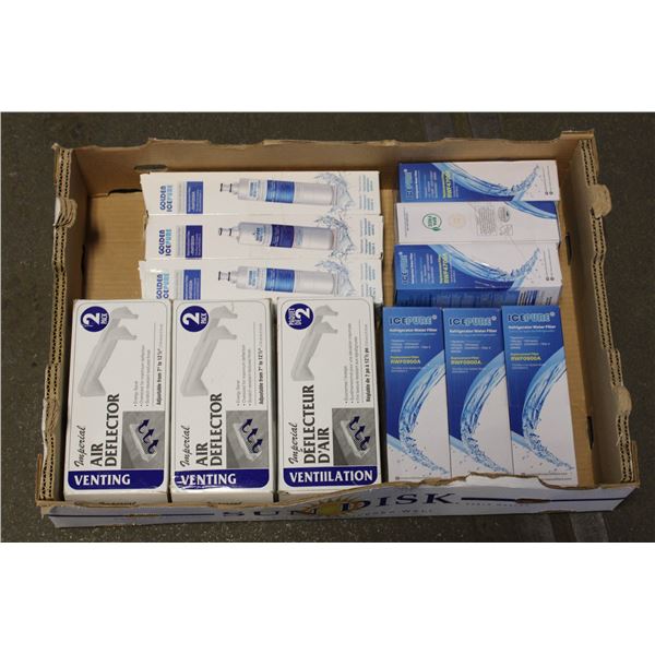 3 X 3 PACKS FRIDGE WATER FILTERS 3- X 2 PACKS VENT