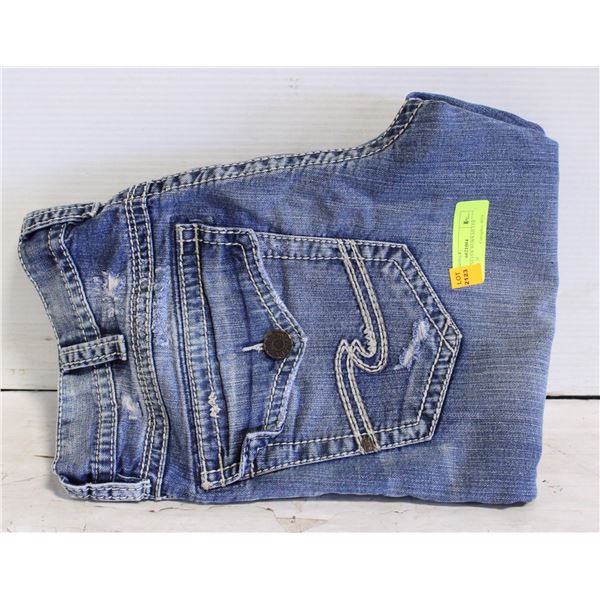 PAIR OF SILVER JEANS 34 X 30