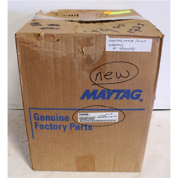 NEW MAYTAG DISHWASHER MOTOR ASSEMBLY