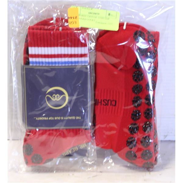 2PK PROFFESSIONAL ANTI SLIP CUSHIONED SOCKS