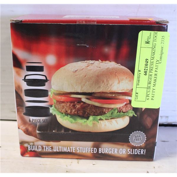 6 PCS BURGER PRESS MAKING TOOL PATTY MAKER PATTY