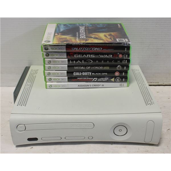ESTATE XBOX 360 WITH ASSORTED GAMES