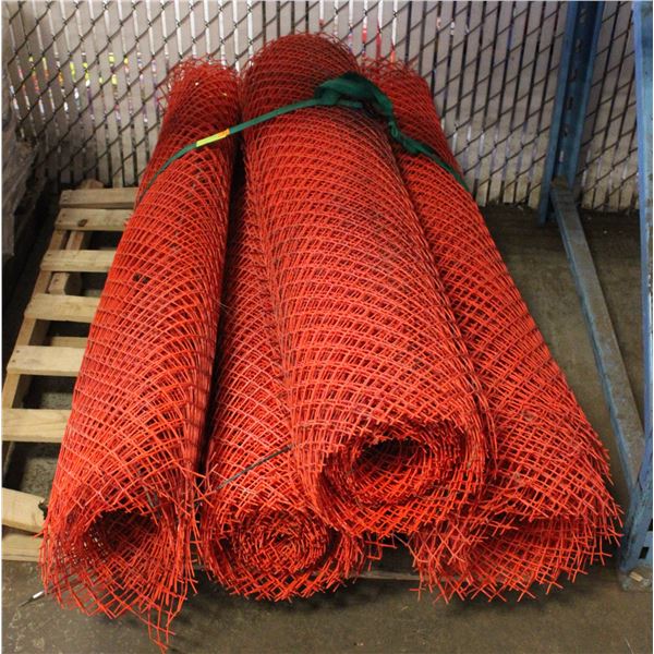 4 BUNDLES OF SNOW FENCE