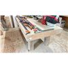 Image 1 : WOODEN WORK TABLE - APPROX. 96"W X 42"D X 33"H *CONTENTS NOT INCLUDED*