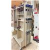 Image 4 : MOBILE WOODEN CLAMP ORGANIZER WITH APPROX. 48 ASSORTED BESSEY, IRWIN & ROK CLAMPS - ORGANIZER