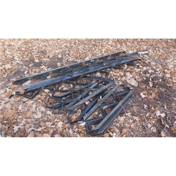 **OFFSITE** 11 Black Aluminum Stair Risers (4) 7 Step (7) 3 Step