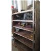 Image 1 : **OFFSITE** 2 Wood Shop Shelving Units 52'' x 70'' x 21''  (NOT THE ITEMS ON THE SHELVES) 