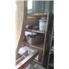 Image 2 : **OFFSITE** 2 Wood Shop Shelving Units 52'' x 70'' x 21''  (NOT THE ITEMS ON THE SHELVES) 