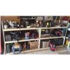 Image 1 : **OFFSITE**  Wood Shop Shelving 98'' x 48'' x 24''  (NOT THE ITEMS ON THE SHELVES) 