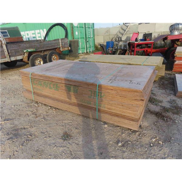 (36) 5/8'' Plywood 4ft x 8ft 