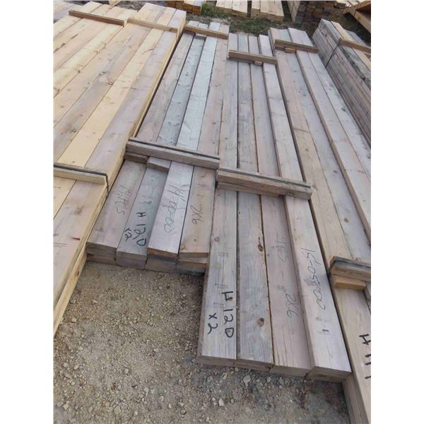 (23) Boards : (9) 2'' x 6'' x 15ft , (14) 2'' x 6'' x 14ft 