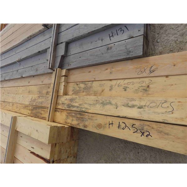 (15) Boards : (10) 2'' x 6'' x 16ft , (5) 2'' x 6'' x 16ft 