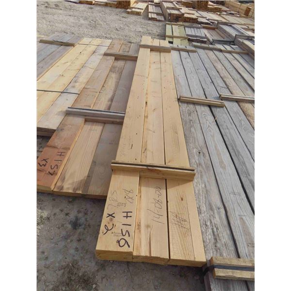 (13) Boards : (7) 2'' x 8'' x 14ft-08'' , (6) 2'' x 8'' x 14ft 