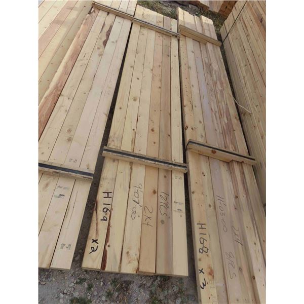 (23) Boards: (12) 2'' x 4'' x 9ft-07'' , (11) 2'' x 4'' x 9ft 