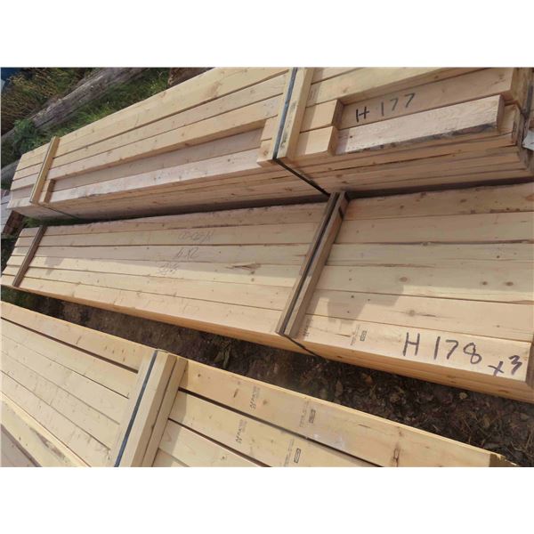 (49) Boards : (30) 2'' x 4'' x 14ft , (10) 2'' x 4'' x 14ft , (9) 2'' x 4'' x 15ft 
