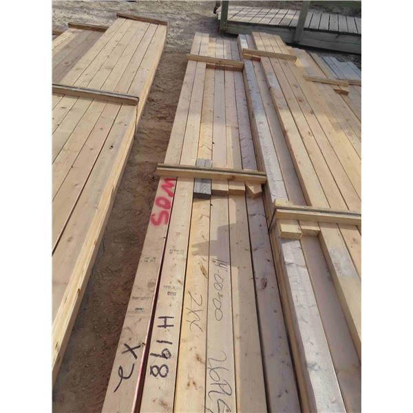 (32) Boards : (26) 2'' x 4'' x 14ft , (6) 2'' x 4'' x 14ft-18ft 