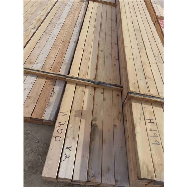 (30) Boards : (18) 2'' x 4'' x 20ft , (12) 2'' x 4'' x 20ft