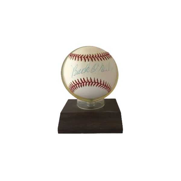 Buck O’Neil Mounted Baseball Signed
