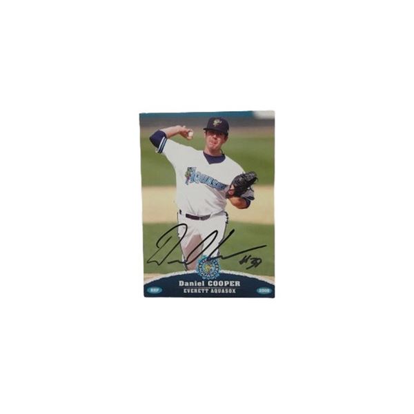 Daniel Cooper AquaSox Signed Baseball Card